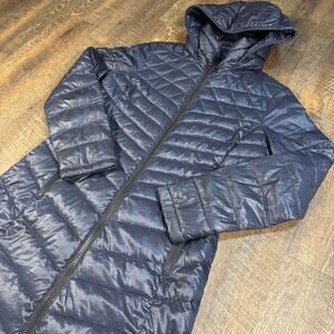 Calvin Klein Navy Blue Down Packable Down Puffer Jacket